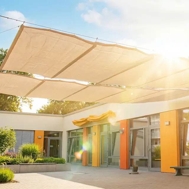 Sonnensegel Terrasse modern Architektur-Sonnenschutz